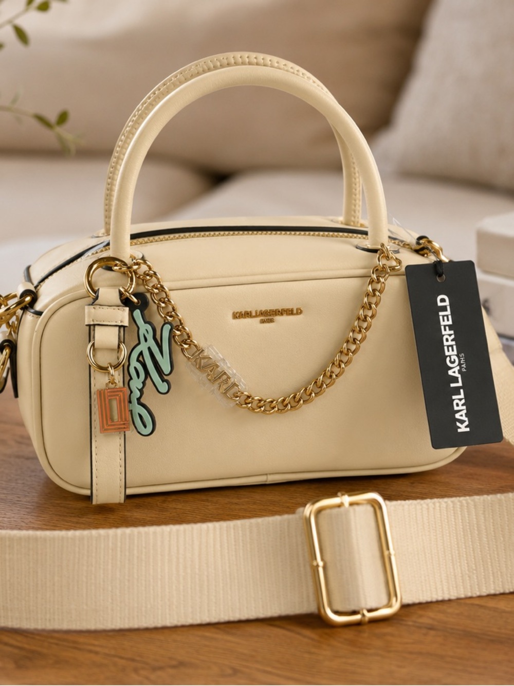 Karl Lagerfeld Paris Mini Satchel NWT Brie Top Handle Crossbody Bag